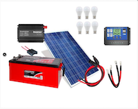 Kit de Energia Solar 150Wp